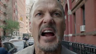 A squawking Michael Keaton in Birdman