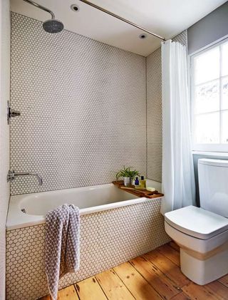 Bathroom in extended Victorian home