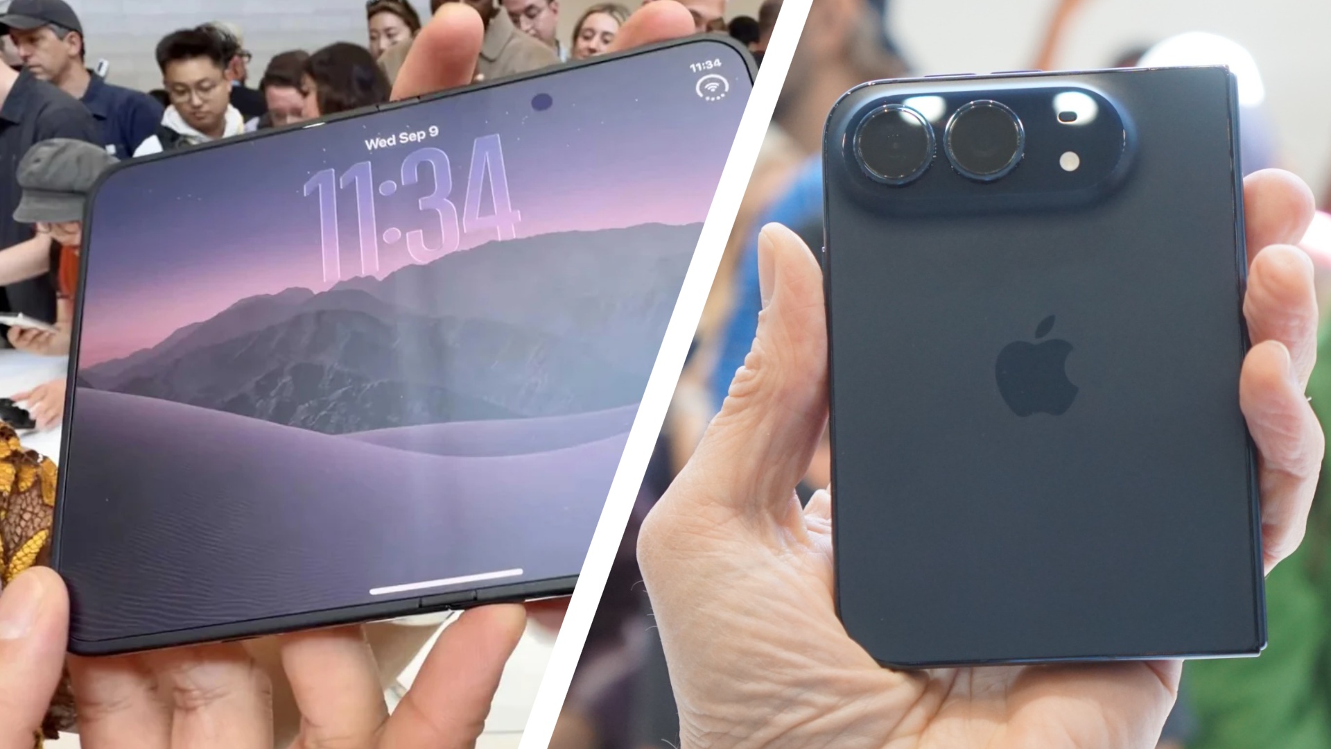The iPhone Duo unfolded 