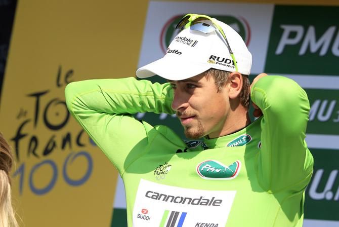 Peter Sagan (Cannondale) stayed in the green jersey lead