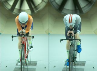 Windtunnel testing a time trial position at SSE