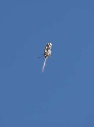 On Dec. 9, 2014, the Xombie rocket carrying the ADAPT system reached a maximum altitude of 1,066 feet (325 meters) before beginning its descent.