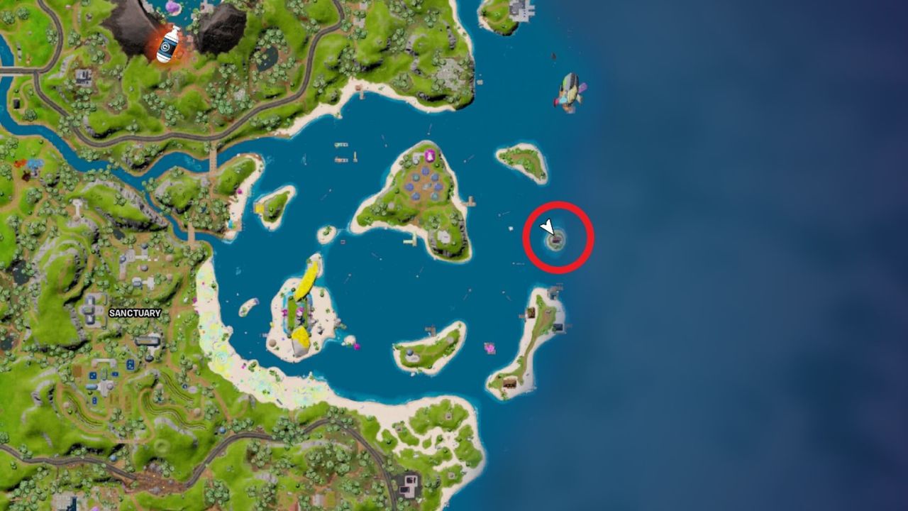 Fortnite Bulma location for Kamehameha