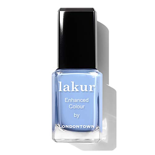Londontown Lakur Nail Polish &amp;ndash; Blue, Long-Lasting, Streak-Free, Chip-Resistant | 21+ Free Non-Toxic Vegan Nail Color, Strengthens &amp;amp; Hydrates Nails, 0.4 Fl Oz, Amalfi Love