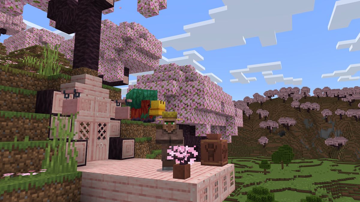 Como obter Cherry Grove em Minecraft