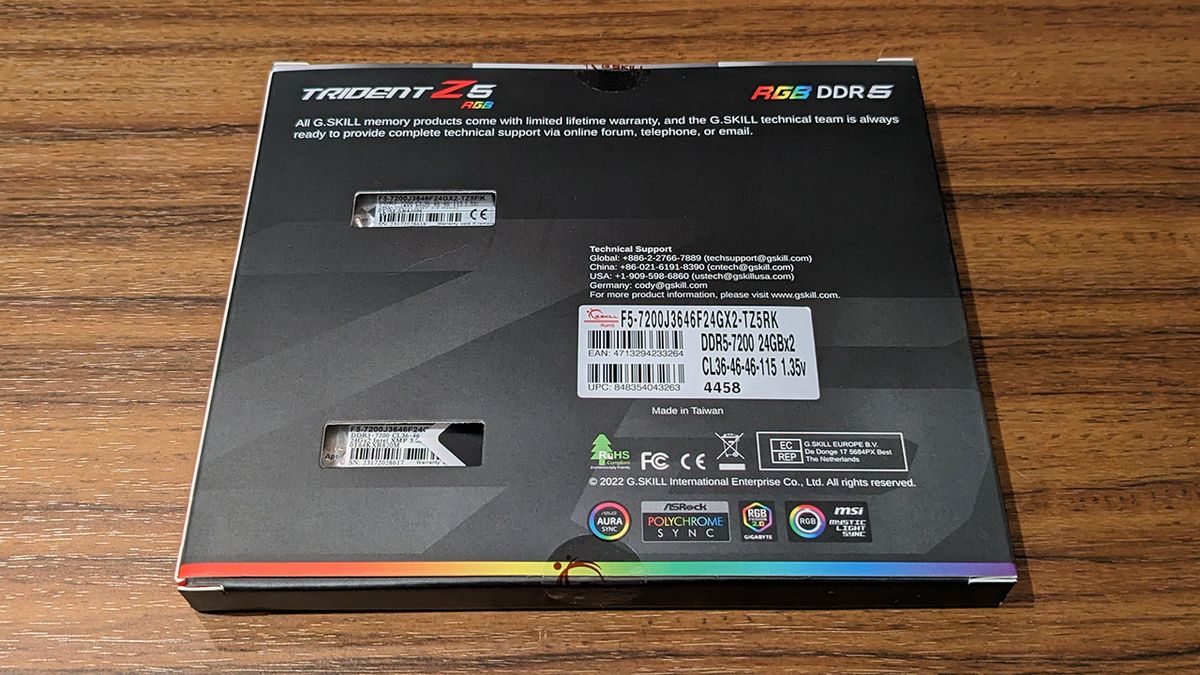G.Skill Trident Z5 RGB 48GB DDR5 memory kit review | PC Gamer