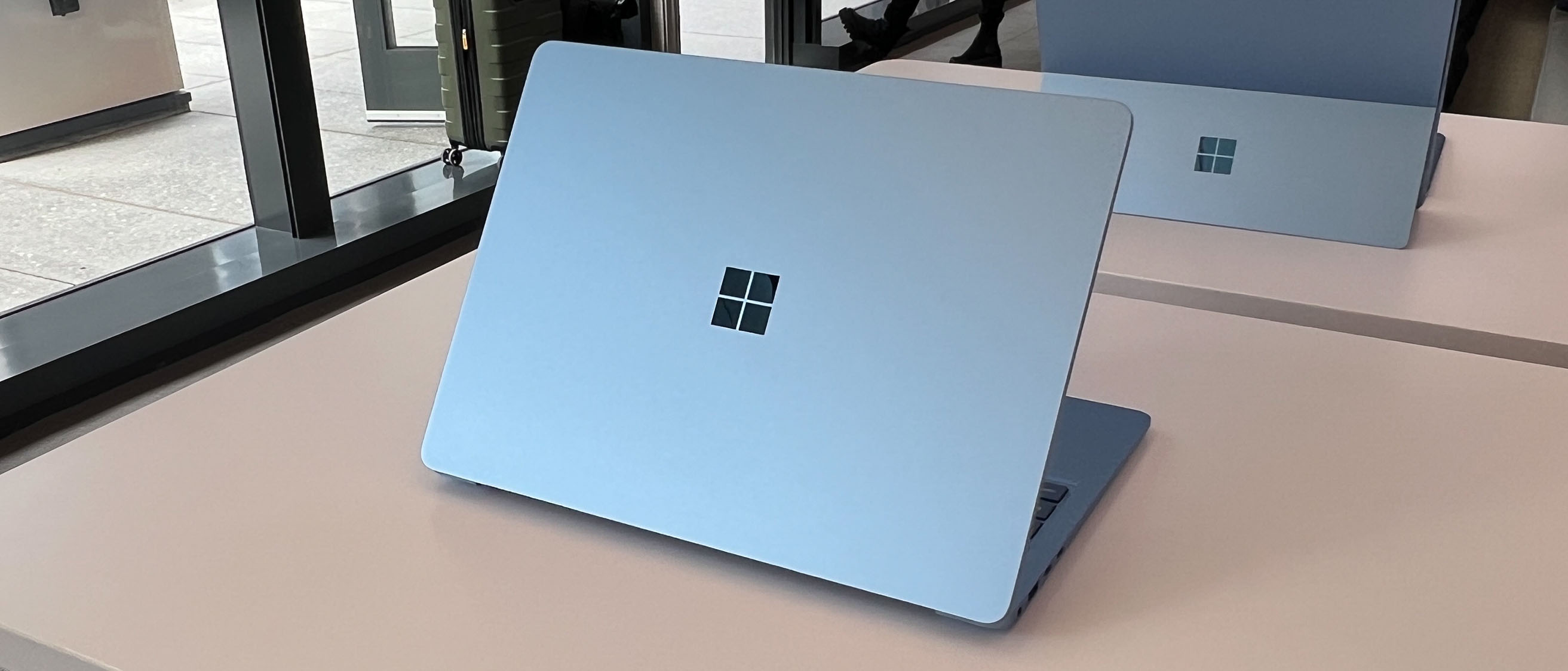 A Surface Laptop 7 on a table