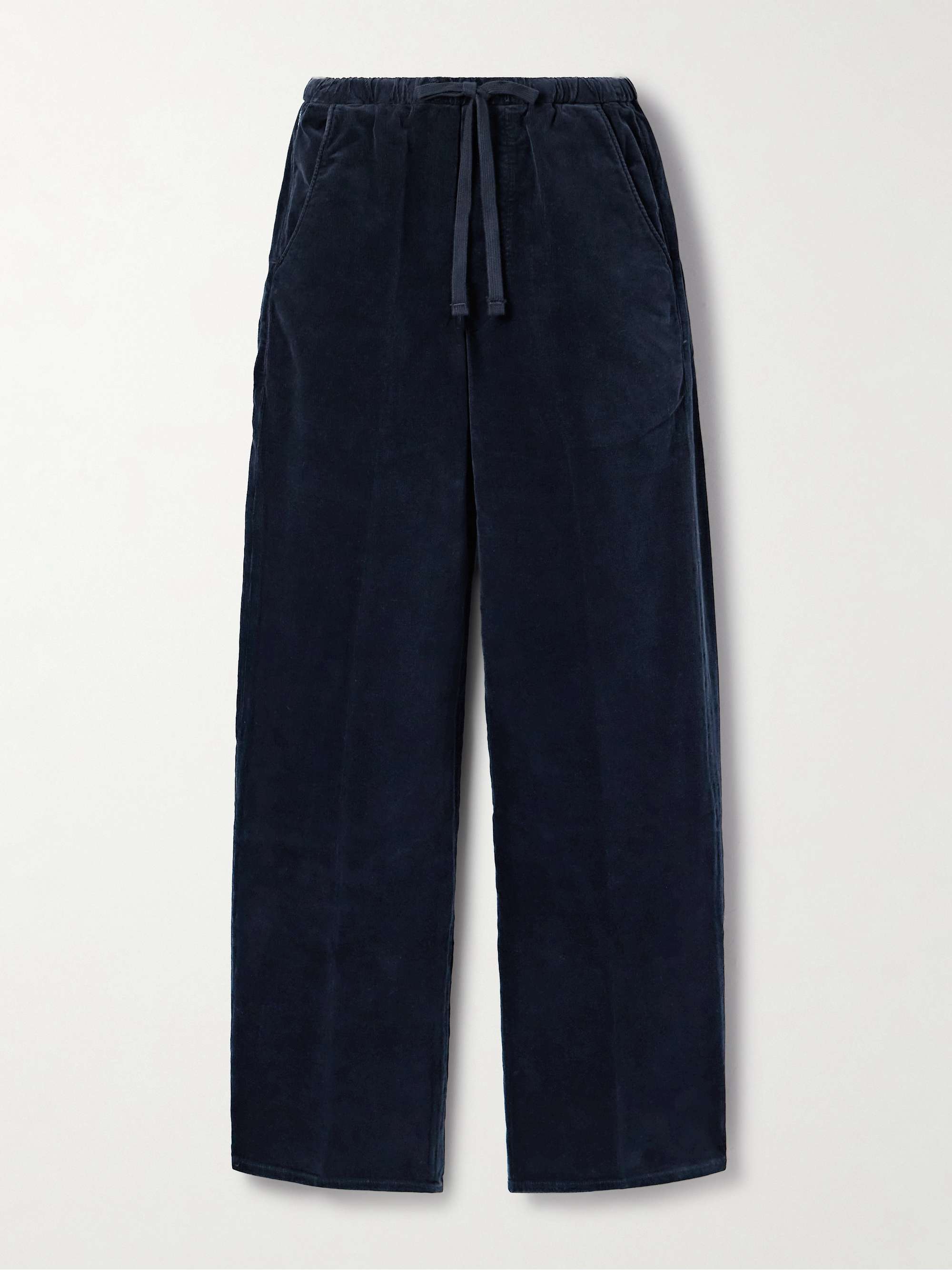 Aurora Cotton-Blend Corduroy Wide-Leg Pants