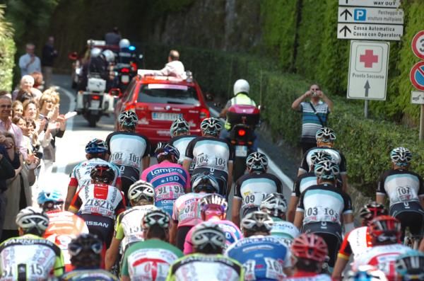 Fans turned out to show their support for the riders