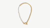 Baroque Beaded T-Bar Necklace: was $420