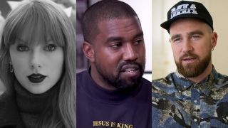 Taylor Swift stars in the "Fornight" music video, Kanye West appears on BigBoyTV and Travis Kelce speaks in the film, Kelce.