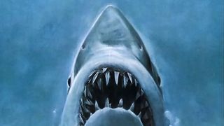Cropped movie poster for Jaws