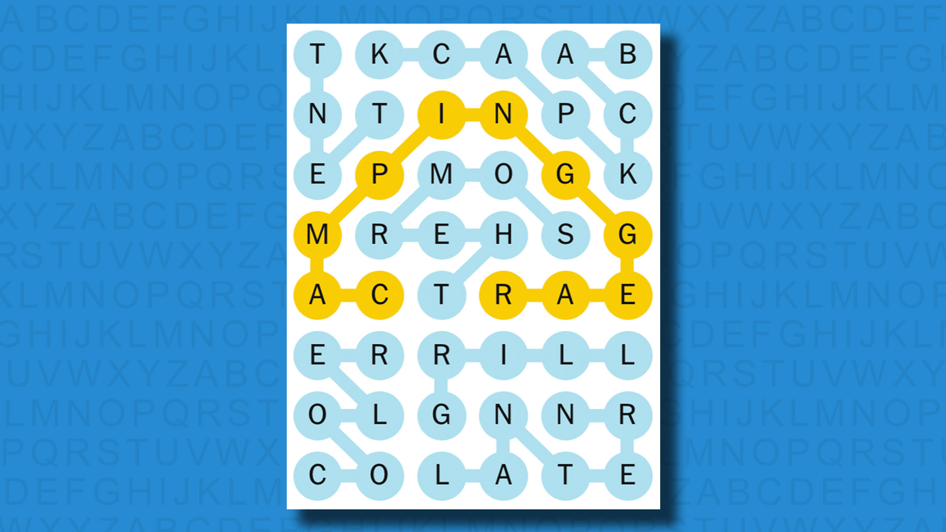 NYT Strands answers for game 432 on a blue background
