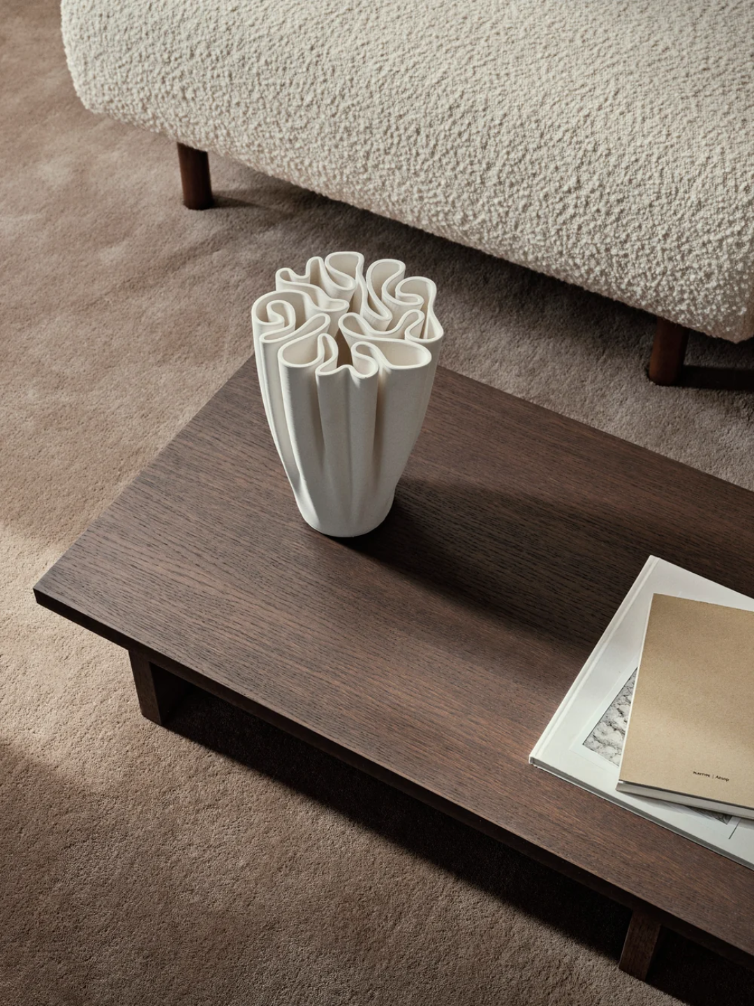 A low wood table from Ferm Living