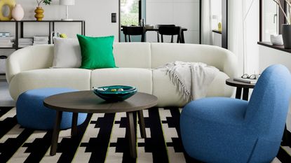 IKEA LILLESÄTER Sofa in Off-White