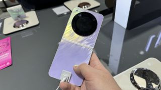 Nubia Flip 5G from back, unfolded