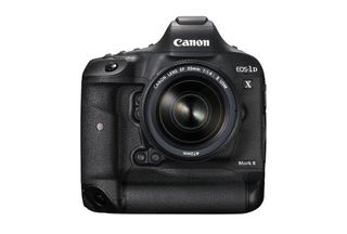 Canon EOS-1D X Mark II against a white background