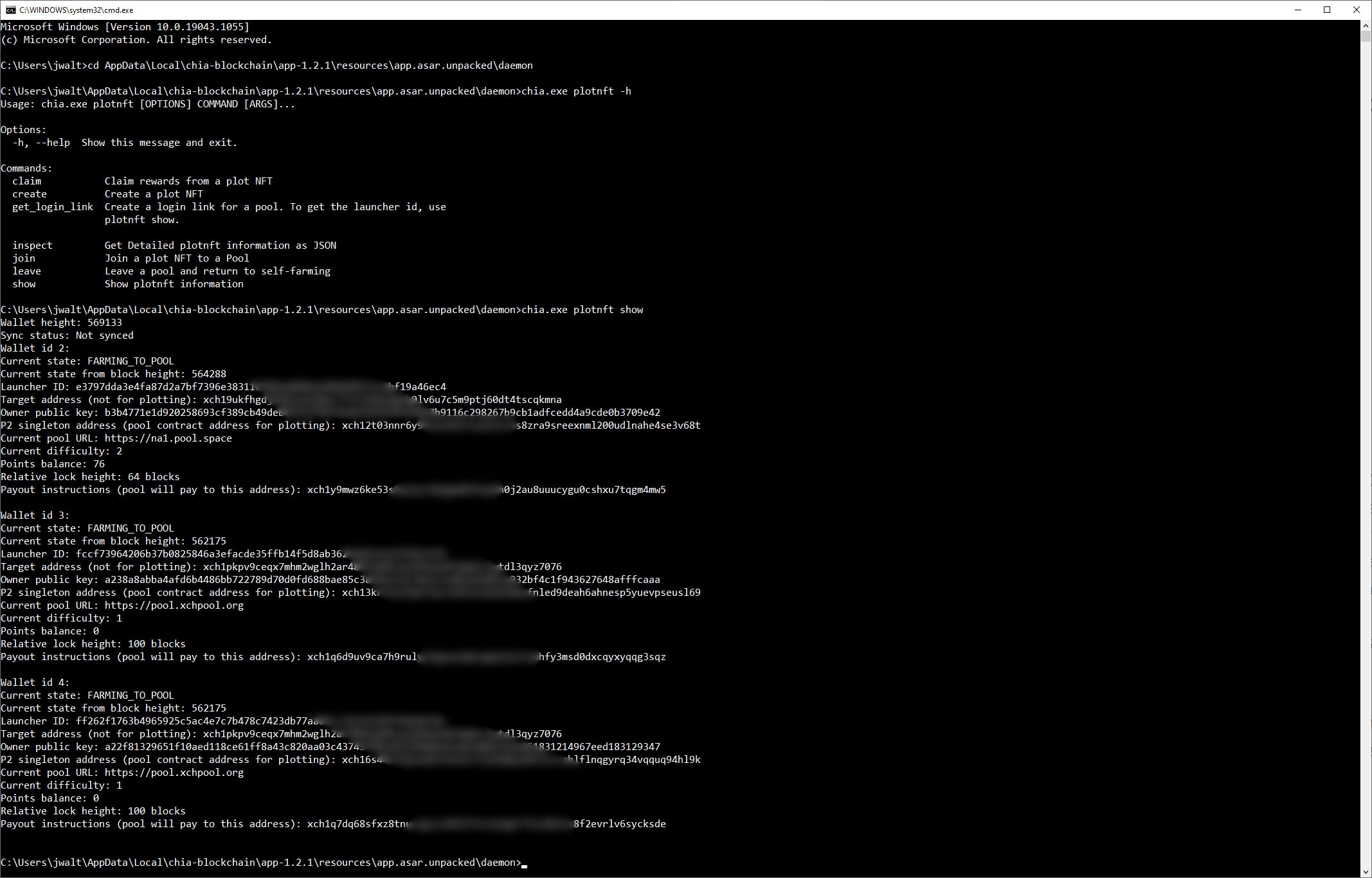 How to Farm Chia, getting your P2 singleton address to use with pooled plotting