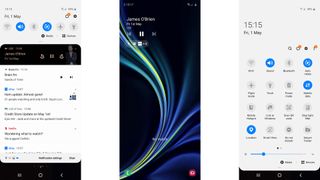 A trio of Samsung Galaxy A51 screenshots