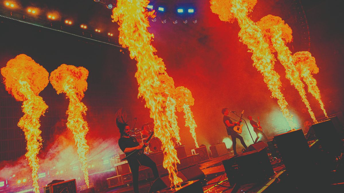 Gojira live on stage in Paris