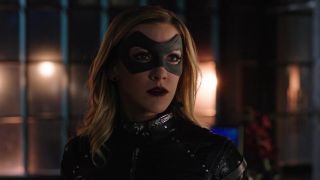 Katie Cassidy's Laurel Lance suited up as Black Canary