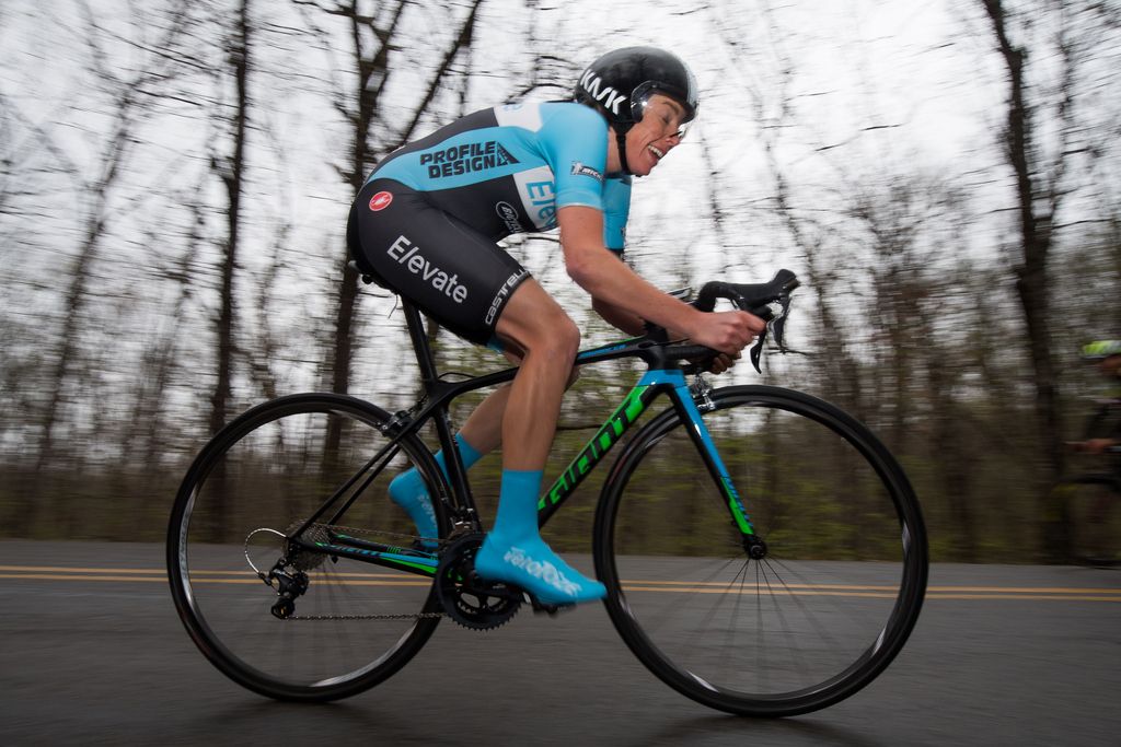 An Elevate rider on course