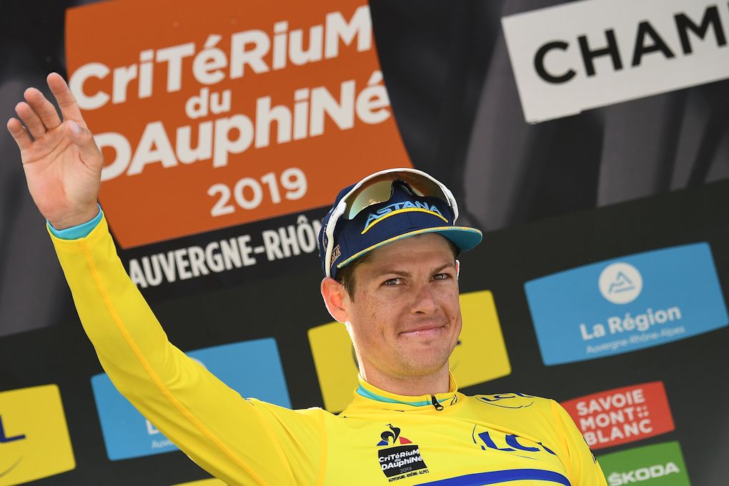 Jakob Fuglsang on the final Dauphine podium