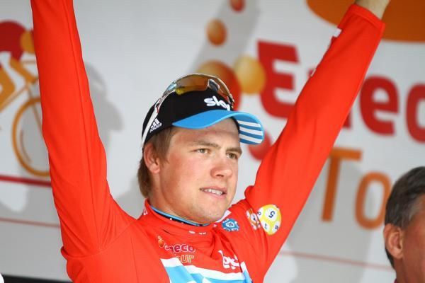Edvald Boasson Hagen (Sky) in red