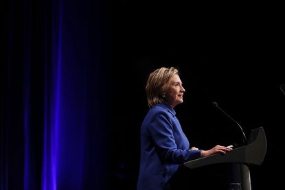 Hillary Clinton speaks at the Children's Defense Fund gala