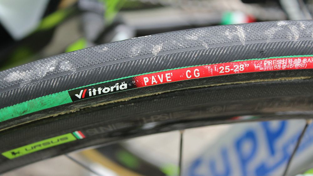Vittoria supported six teams with tires at Scheldeprijs. This Pav&eacute;, once a very common sight, is being replaced by most teams