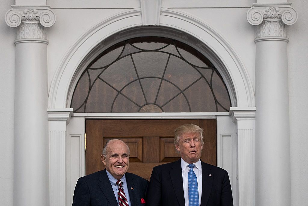 Donald Trump and Rudy Giuliani.