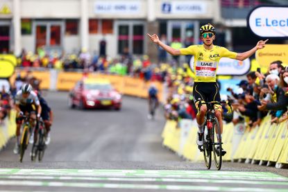 Tadej Pogacar wins stage 18 of the 2021 Tour de France