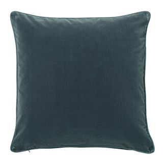Oka Plain Velvet Cushion Cover in Renoir Blue