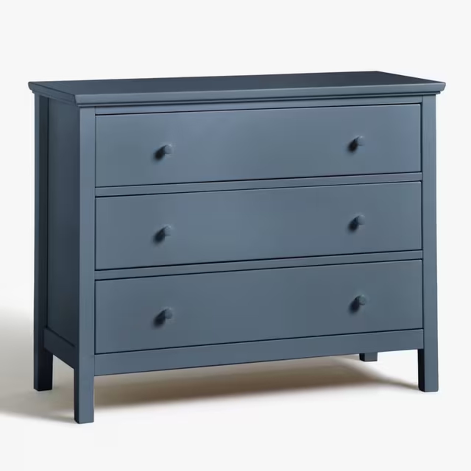 John Lewis Anyday Wilton 3 Drawer Chest, Denim Blue