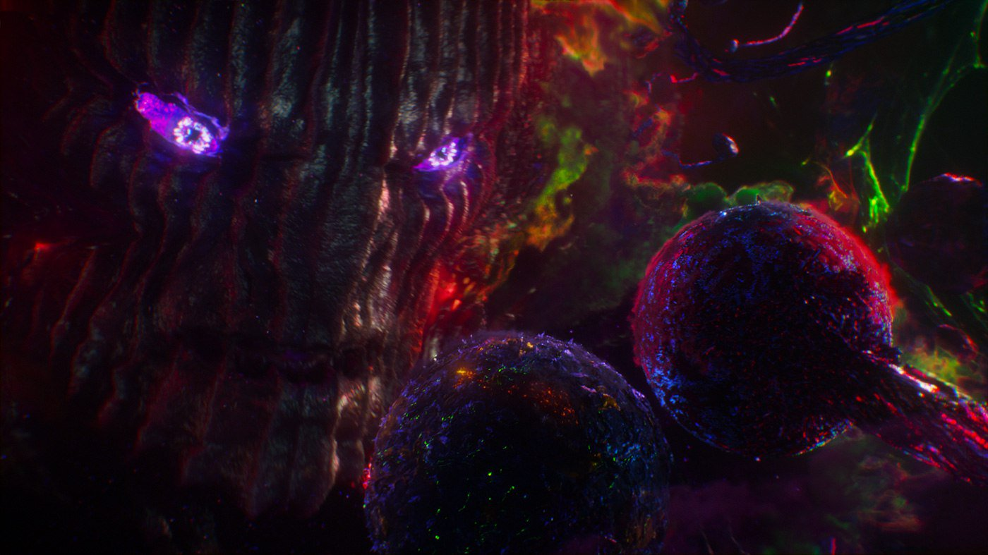 Dormammu Doctor Strange purple floating head