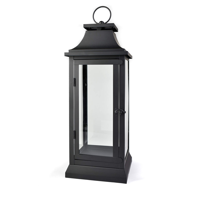 Breakwater Bay Metal Floor Lantern &amp; Reviews | Wayfair