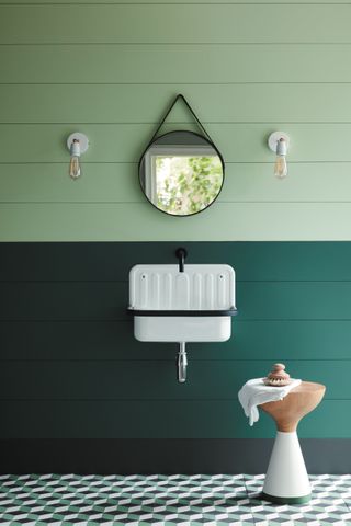 Green bathroom ideas