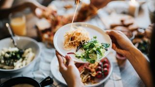 People eating together