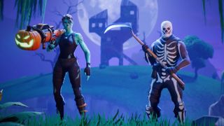 Two Fortnite skins of some Halloween outfits