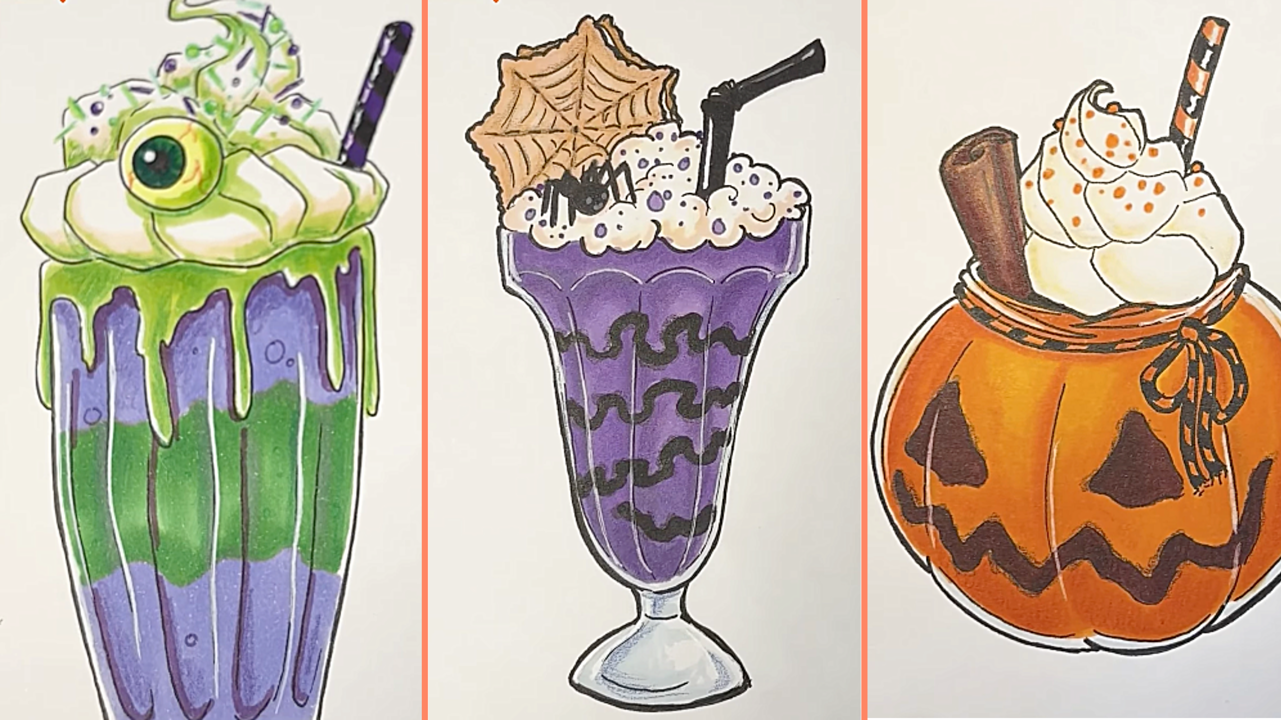 Tutorial: How to draw monstrous milkshakes | Creative Bloq