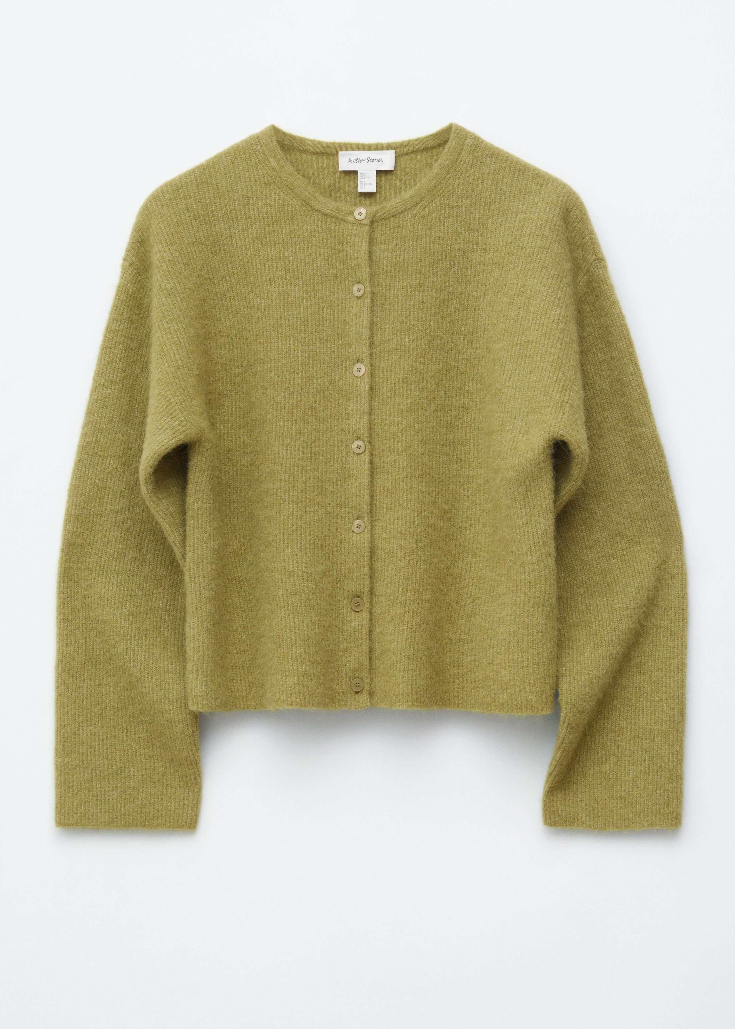 Alpaca-Blend Knitted Cardigan