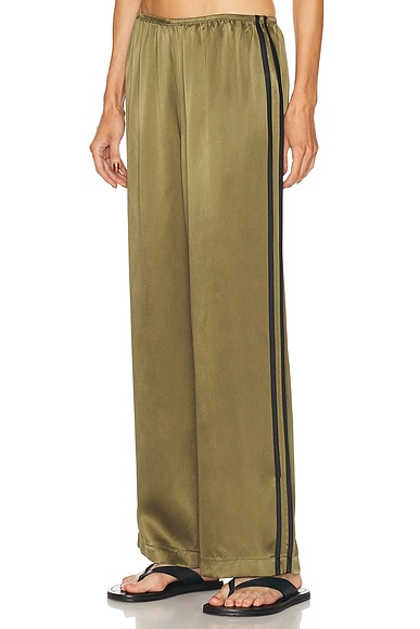 The Silk Stripe Simple Pant