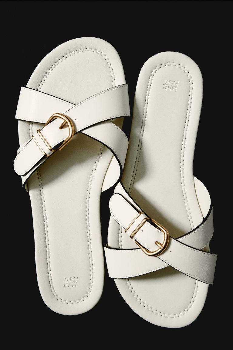 Buckle-Detail Sandals