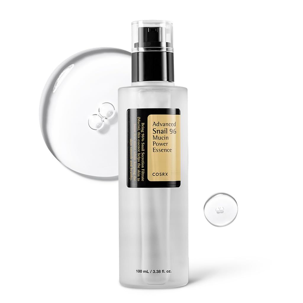 Cosrx Snail Mucin Repairing Serum 100ml, Hydrating Serum for Face With Snail Secretion Filtrate for Dull Skin & Fine Lines, Korean Skin Care, Stocking Stuffers for Women