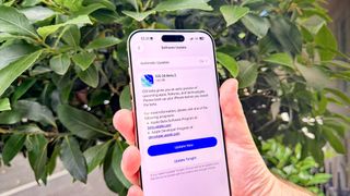 iPhone 16 Pro Max showing iOS 26 developer beta