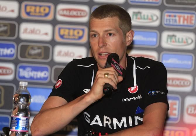 Defending Giro champion Ryder Hesjedal