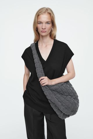 Oversized Quilted Crossbody