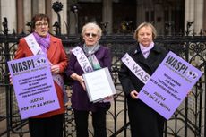 Waspi women protest group 