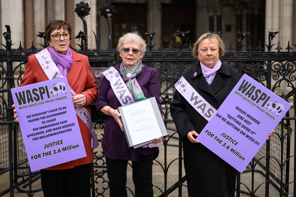 Waspi women protest group 