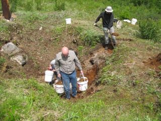 Excavations occurred at the Sop's Arm pitfalls in 2010. A research plan is currently being developed so that archaeologists can return to the area and gather more evidence.